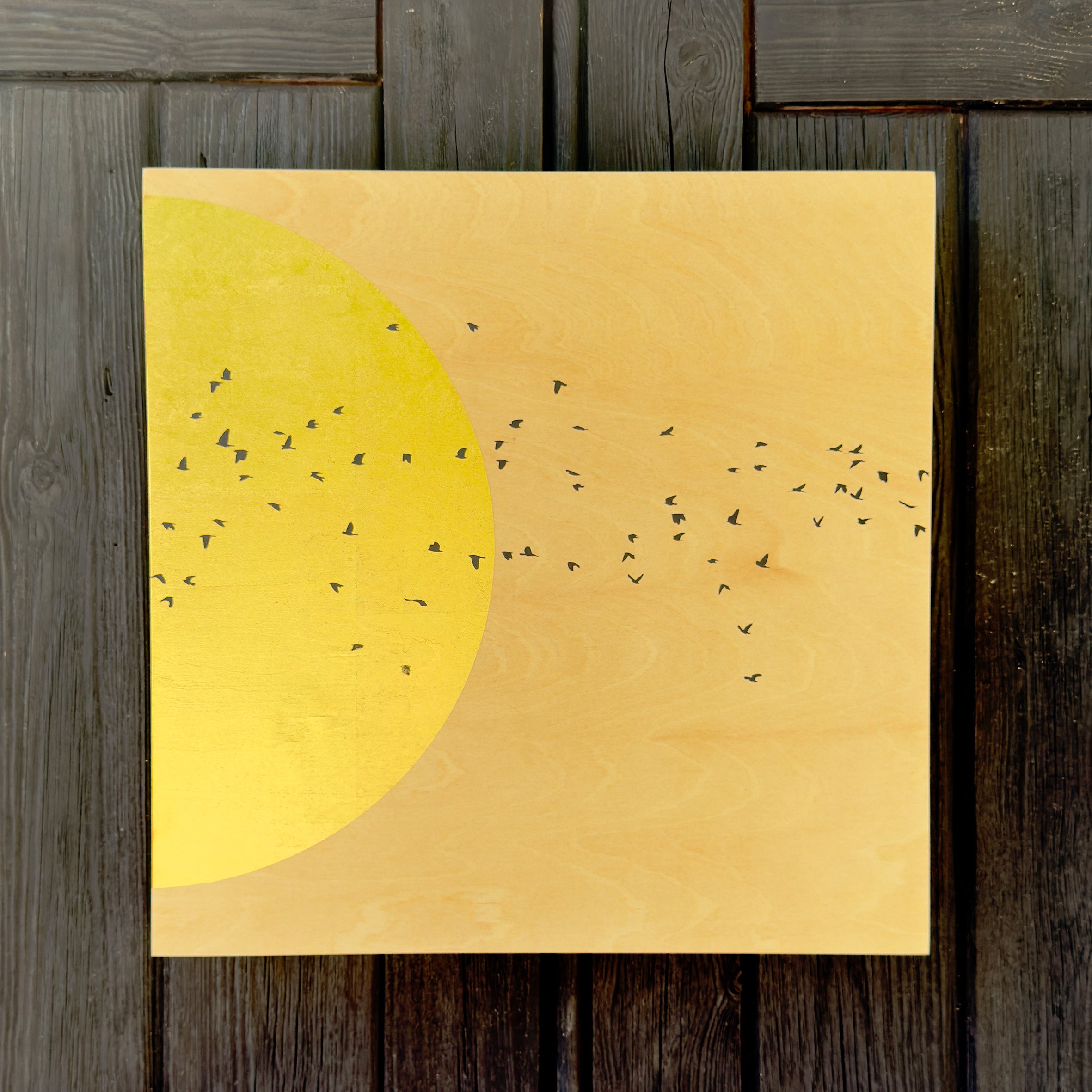 Into the Sun 23ct Gold on Basswood (S)