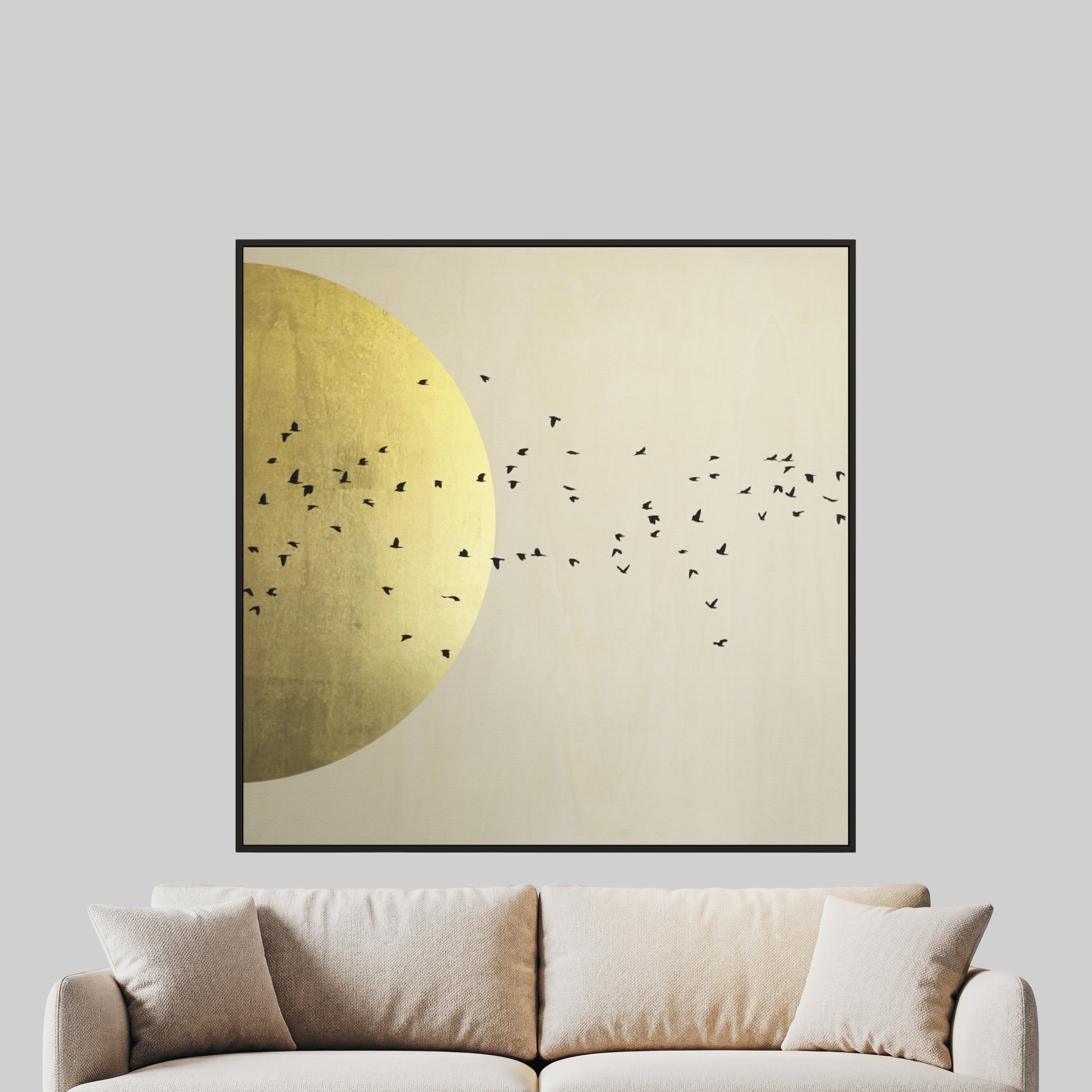 Into the Sun 23ct Gold on Timber (L)